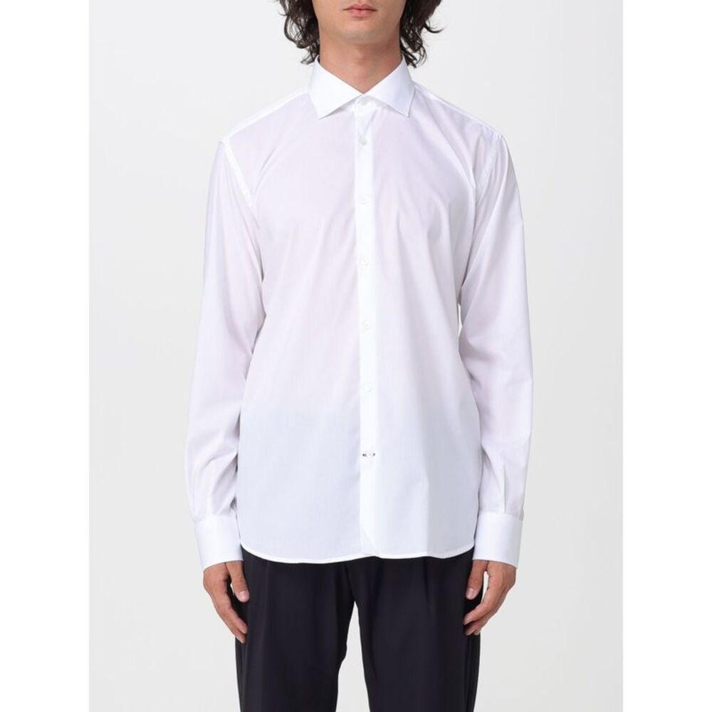 Brooksfield Men French Collar Classic Shirt Brooksfield In Cotton Poplin